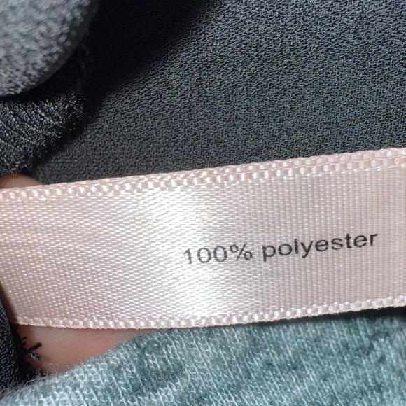 The Limited Black Long Sleeve Blouse Drawstring Waist Size M - Picture 5 of 6